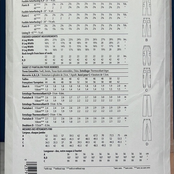 McCall’s Other Uncut Mens Slacks Sewing Pattern Poshmark